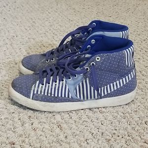 Patchwork Nike Blazers High Tops Polka Dot Stripe